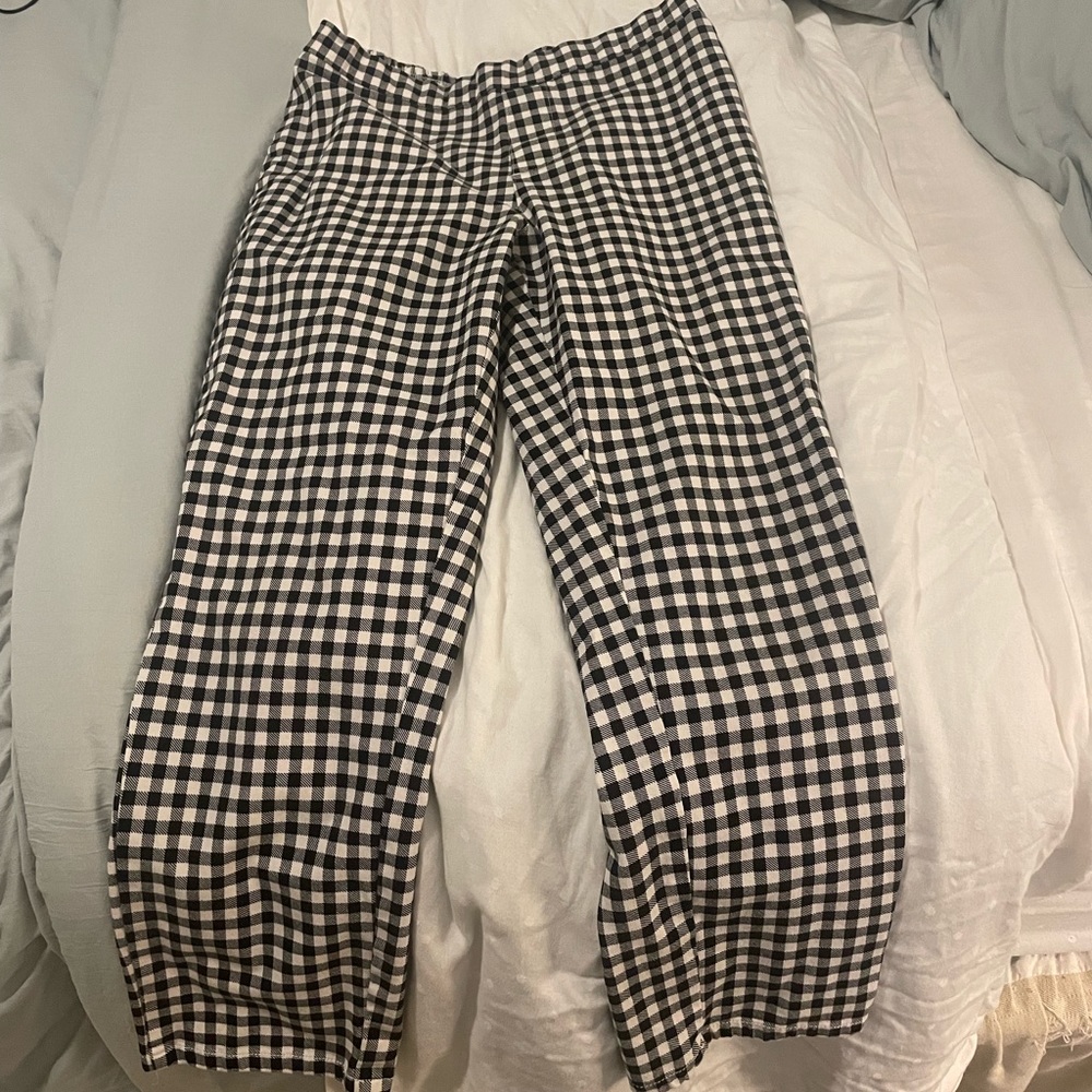 Checkered business slacks
